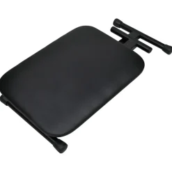 vidaXL Keyboardstandaard en -kruk dubbel versterkt zwart