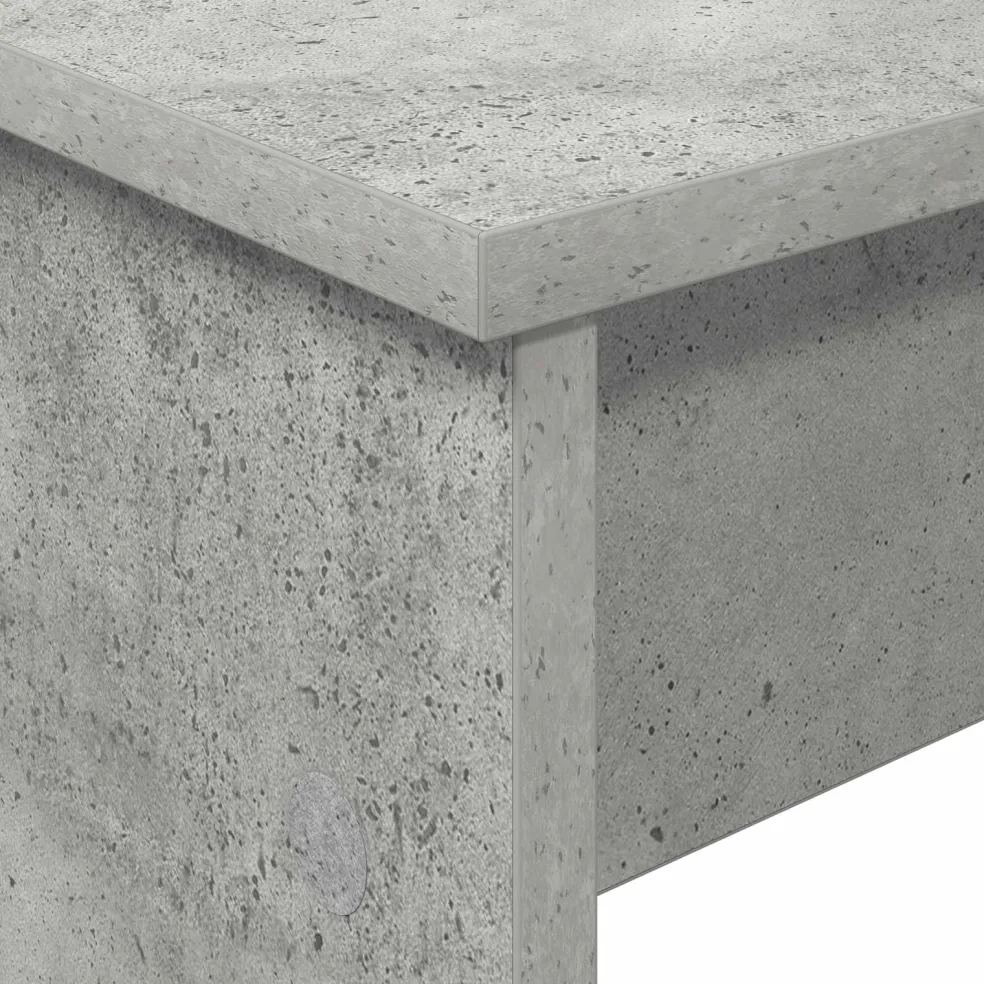 vidaXL Keyboardstand Beton Grijs 120 x 32 x 64 cm Bewerkt hout