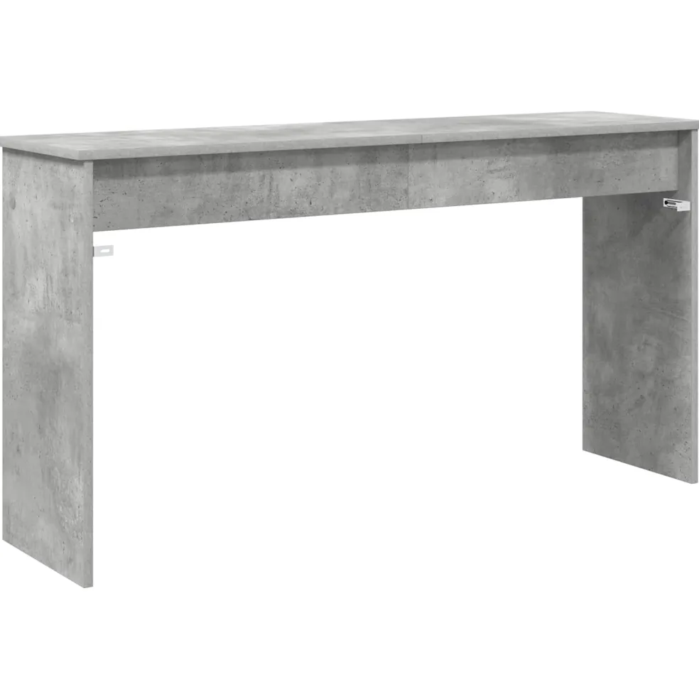 vidaXL Keyboardstand Beton Grijs 120 x 32 x 64 cm Bewerkt hout