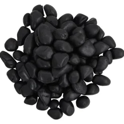 vidaXL Kiezelstenen gepolijst 2-5 cm 10 kg zwart