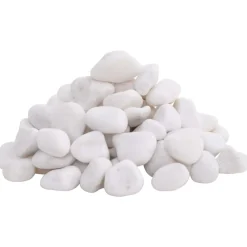 vidaXL Kiezelstenen gepolijst 2-5 cm 25 kg wit