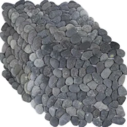 vidaXL Kiezeltegels Grijs 30 x 30 cm Rivierenkiezel