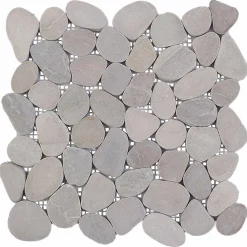 vidaXL Kiezeltegels Taupe 30 x 30 cm Rivierenkiezel