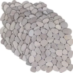 vidaXL Kiezeltegels Taupe 30 x 30 cm Rivierenkiezel