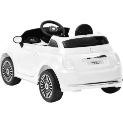 vidaXL Kinderauto Fiat 500 elektrisch wit