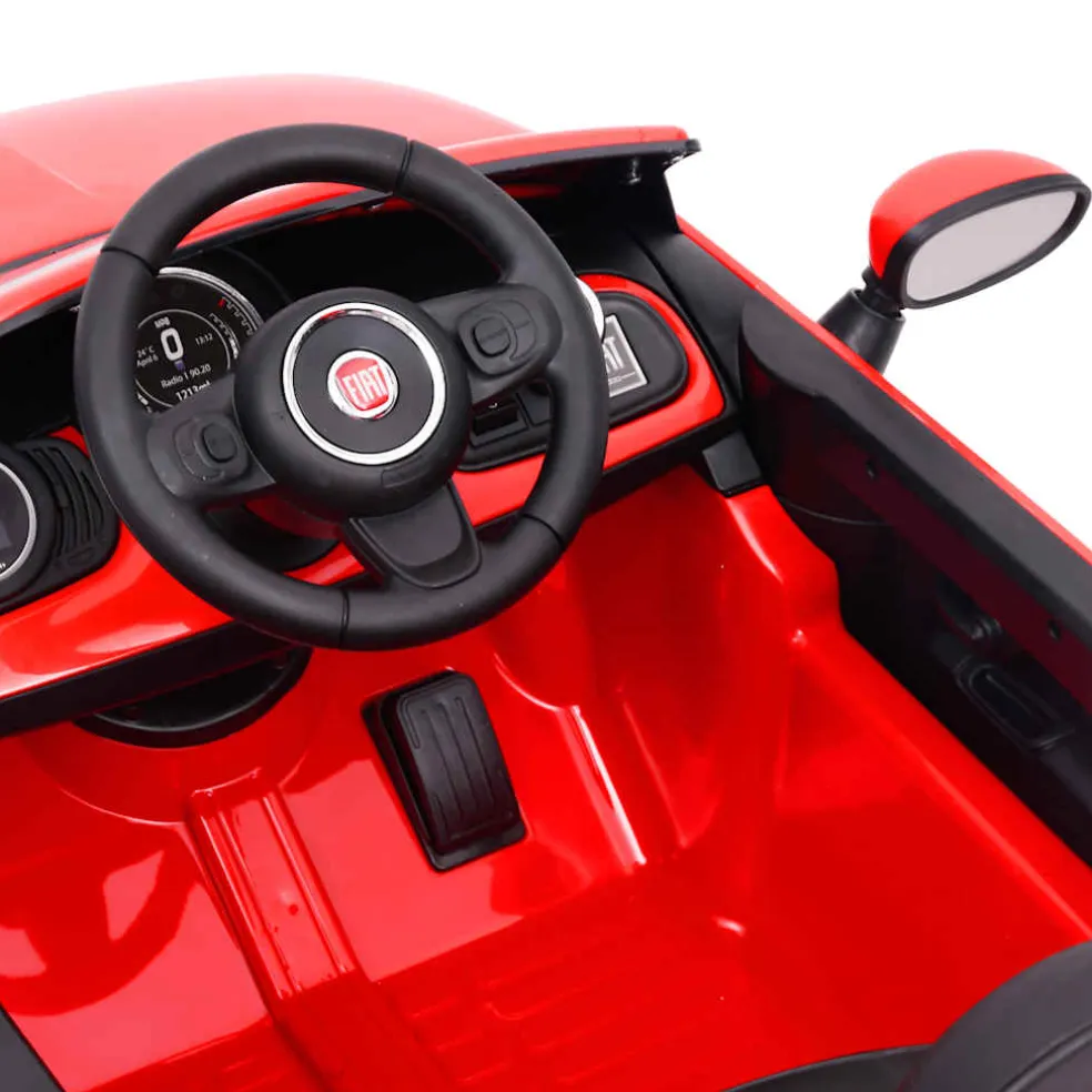 vidaXL Kinderauto Fiat 500 elektrisch rood
