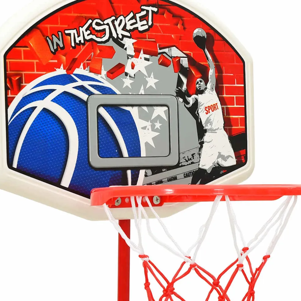 vidaXL Kinderbasketbalset verstelbaar 120 cm