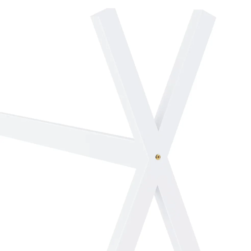 vidaXL Kinderbedframe massief grenenhout wit 70x140 cm