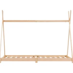 vidaXL Kinderbedframe massief grenenhout 70x140 cm