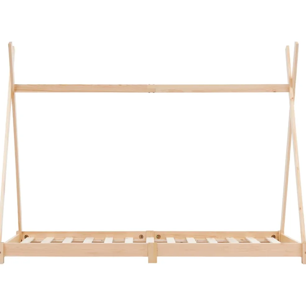 vidaXL Kinderbedframe massief grenenhout 70x140 cm