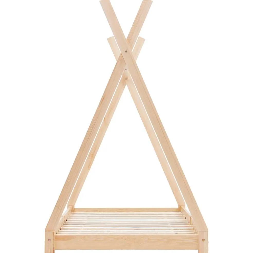 vidaXL Kinderbedframe massief grenenhout 70x140 cm