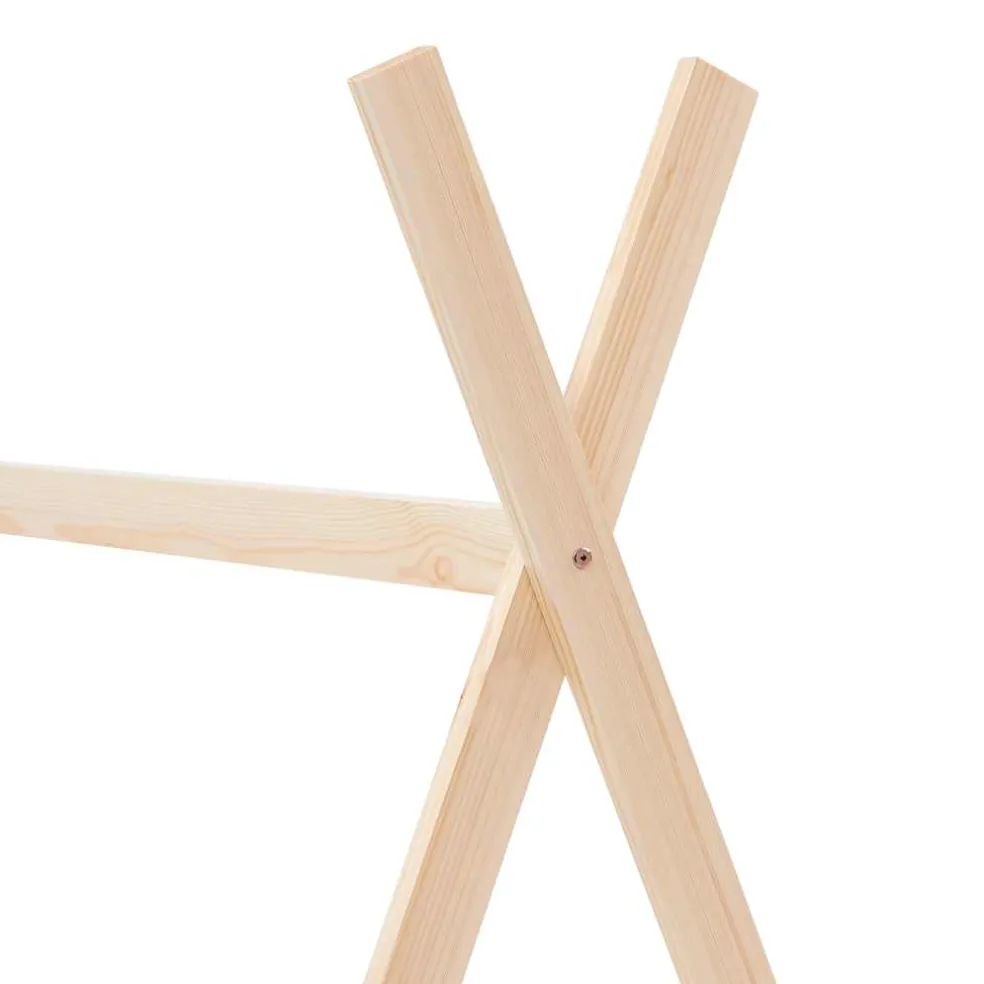 vidaXL Kinderbedframe massief grenenhout 70x140 cm