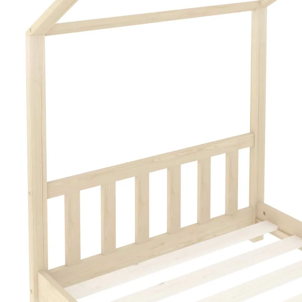 vidaXL Kinderbedframe massief grenenhout 70x140 cm