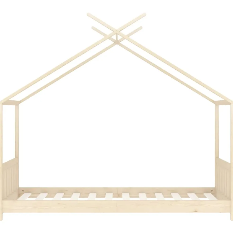 vidaXL Kinderbedframe massief grenenhout 70x140 cm