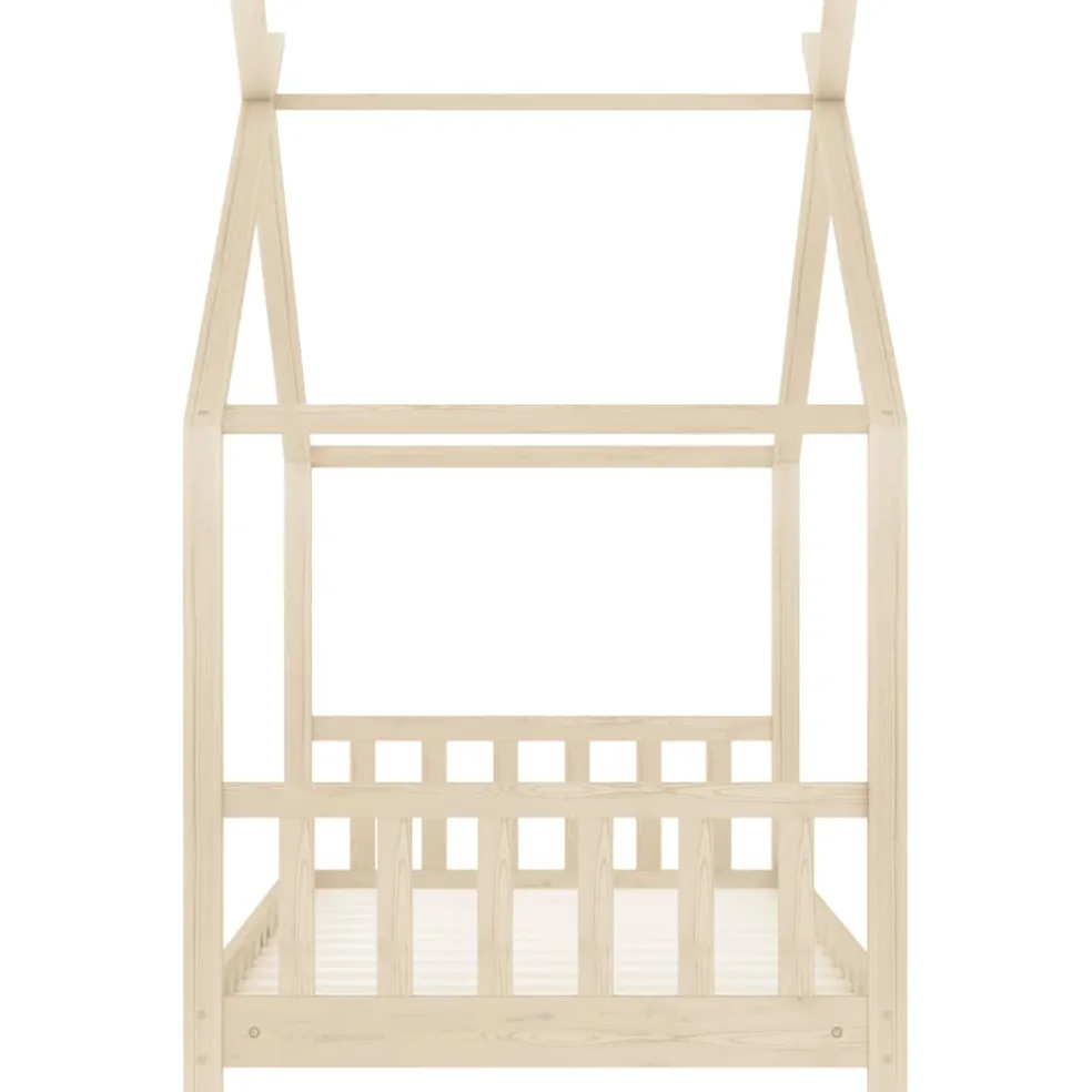 vidaXL Kinderbedframe massief grenenhout 70x140 cm