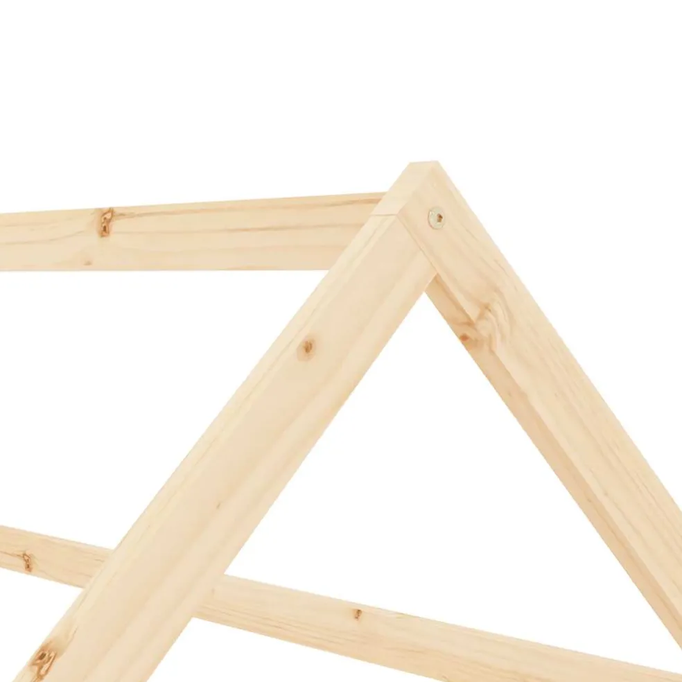vidaXL Kinderbedframe massief grenenhout 70x140 cm