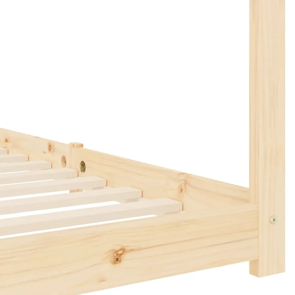 vidaXL Kinderbedframe massief grenenhout 70x140 cm