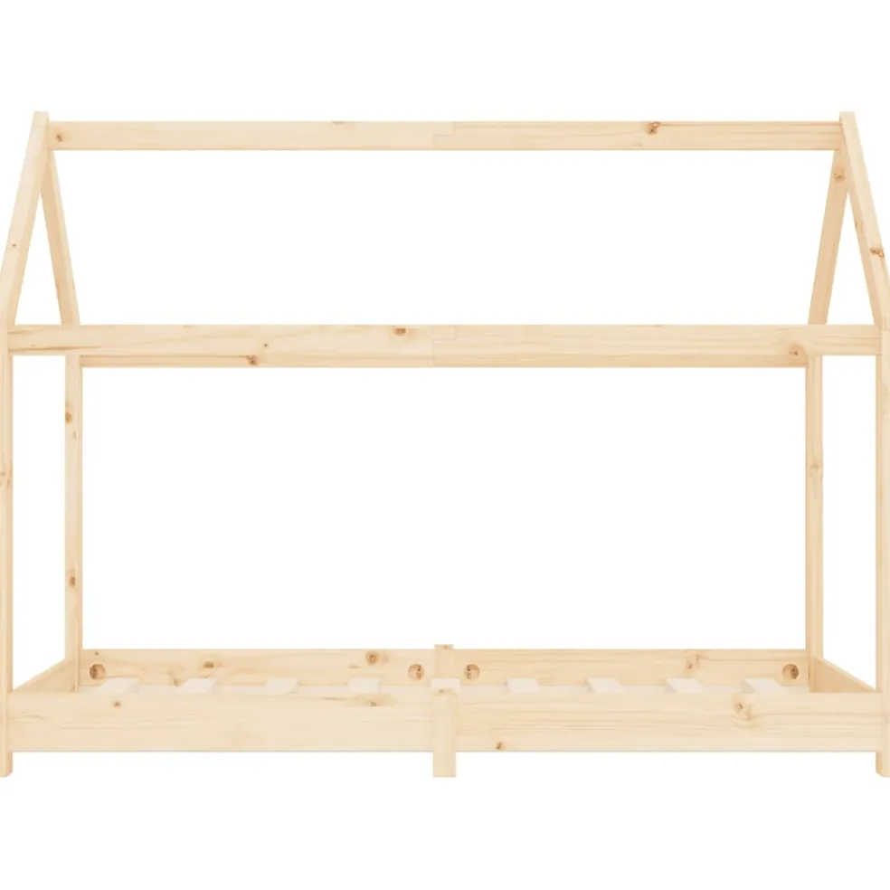 vidaXL Kinderbedframe massief grenenhout 70x140 cm