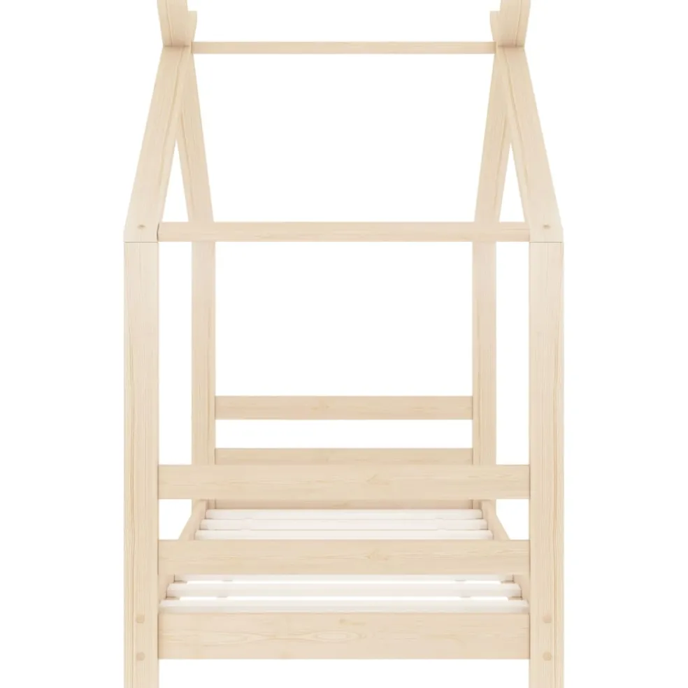 vidaXL Kinderbedframe massief grenenhout 70x140 cm