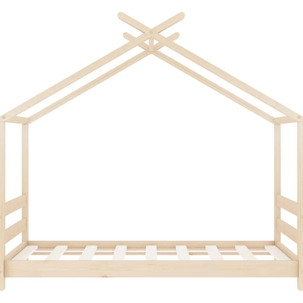 vidaXL Kinderbedframe massief grenenhout 70x140 cm