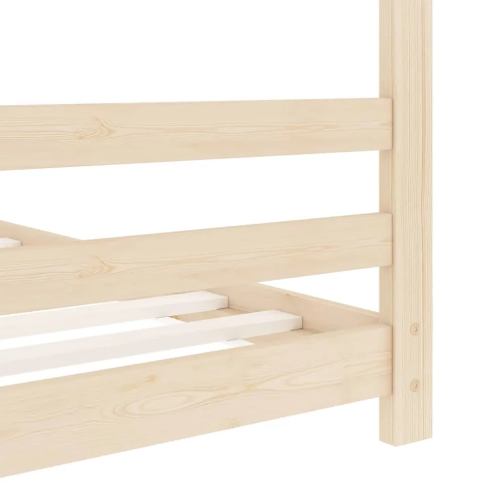 vidaXL Kinderbedframe massief grenenhout 70x140 cm