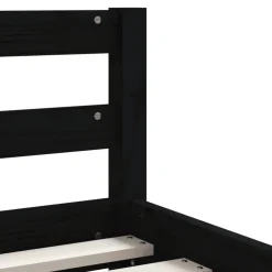 vidaXL Kinderbedframe met lades 80x200 cm massief grenenhout zwart