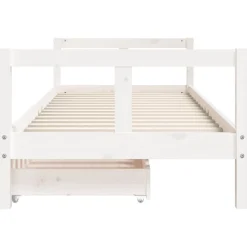 vidaXL Kinderbedframe met lades 80x200 cm massief grenenhout