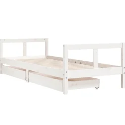 vidaXL Kinderbedframe met lades 80x200 cm massief grenenhout