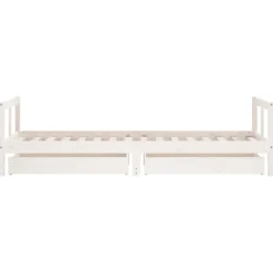 vidaXL Kinderbedframe met lades 80x200 cm massief grenenhout