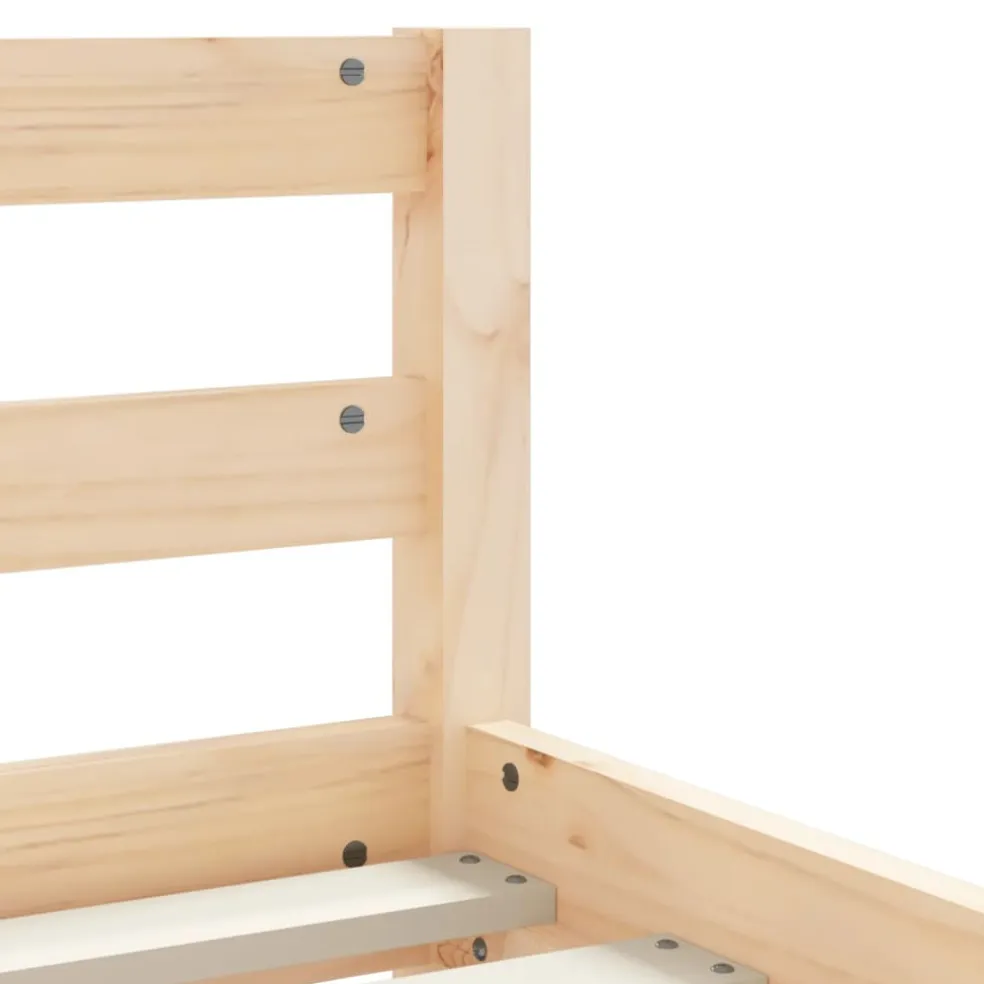 vidaXL Kinderbedframe met lades 80x200 cm massief grenenhout