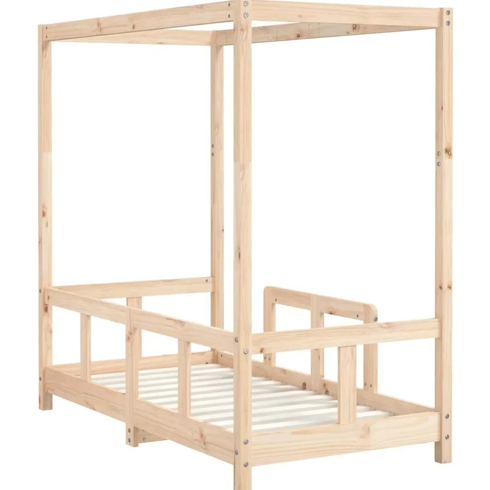 vidaXL Kinderbedframe 70x140 cm massief grenenhout