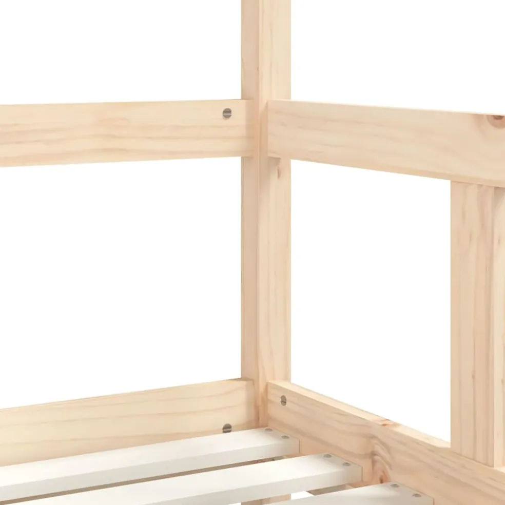 vidaXL Kinderbedframe 70x140 cm massief grenenhout