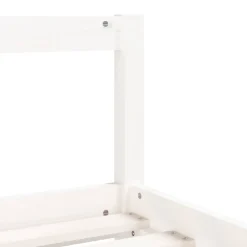 vidaXL Kinderbedframe 90x200 cm massief grenenhout wit