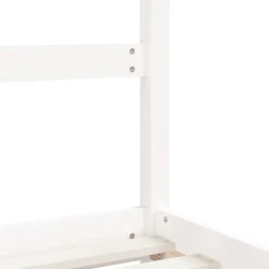 vidaXL Kinderbedframe 80x200 cm massief grenenhout wit