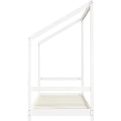 vidaXL Kinderbedframe 80x200 cm massief grenenhout wit
