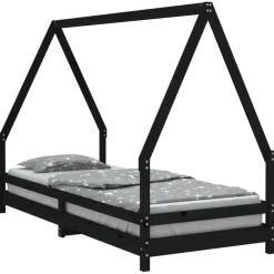 vidaXL Kinderbedframe 80x200 cm massief grenenhout