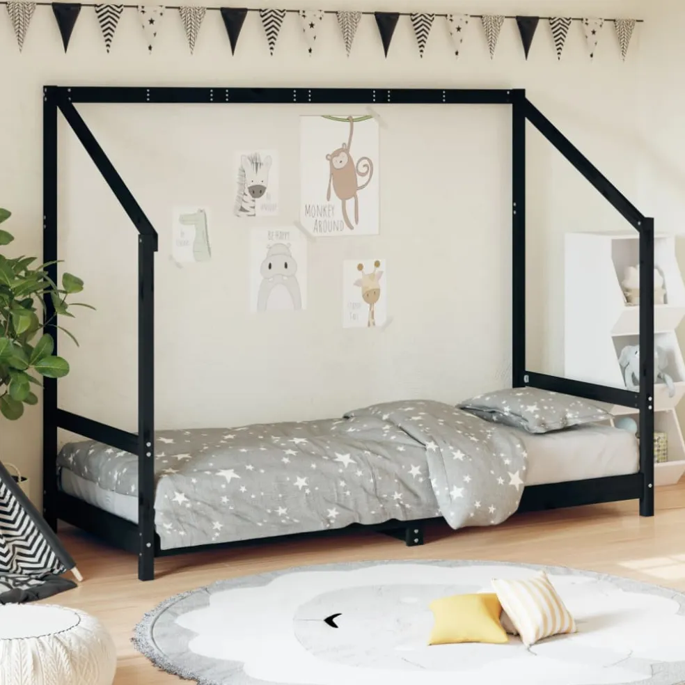 vidaXL Kinderbedframe 80x200 cm massief grenenhout