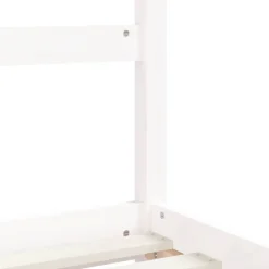 vidaXL Kinderbedframe 90x200 cm massief grenenhout wit