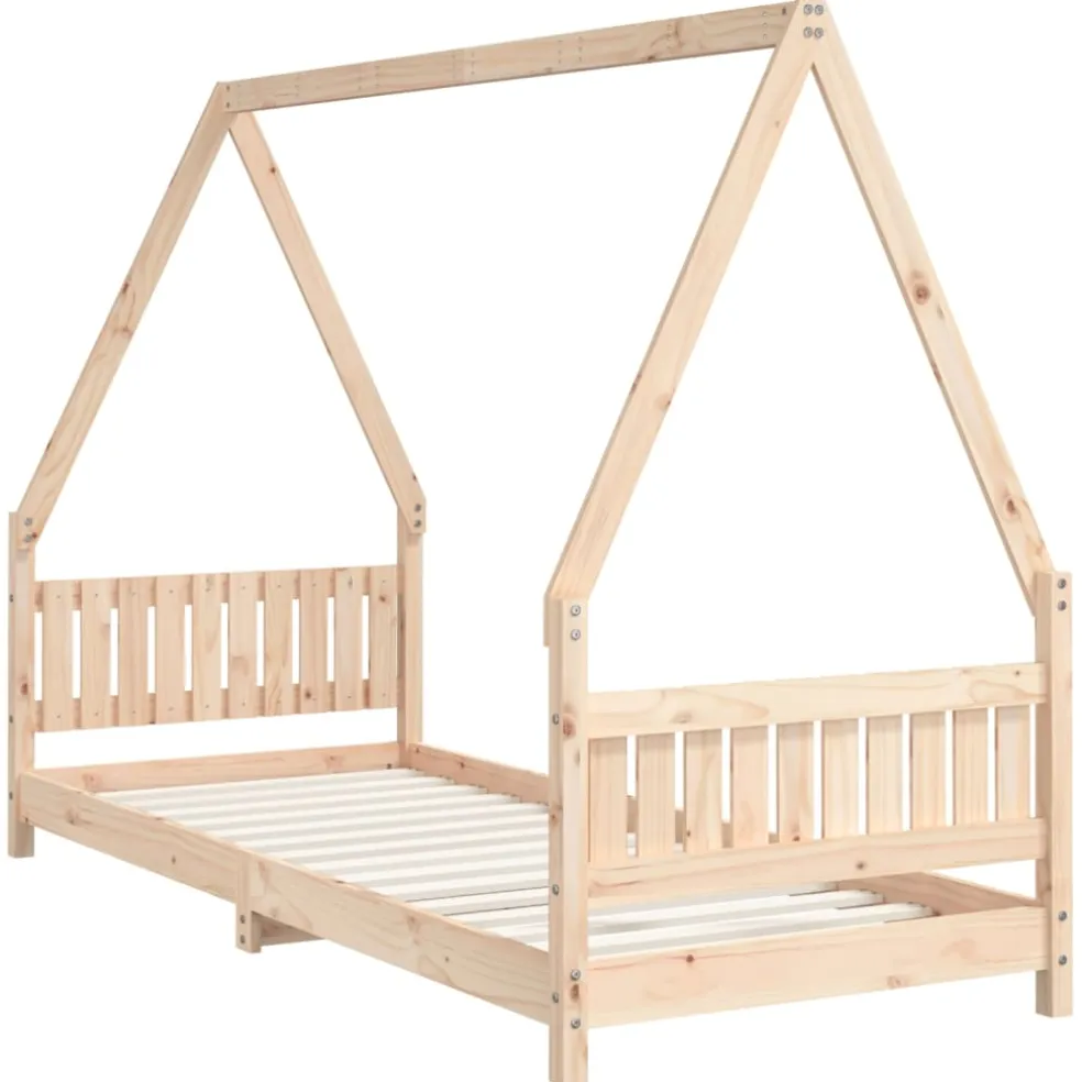 vidaXL Kinderbedframe 80x200 cm massief grenenhout