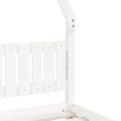 vidaXL Kinderbedframe 90x200 cm massief grenenhout wit