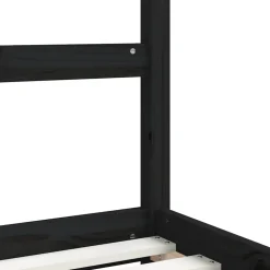 vidaXL Kinderbedframe 80x200 cm massief grenenhout zwart