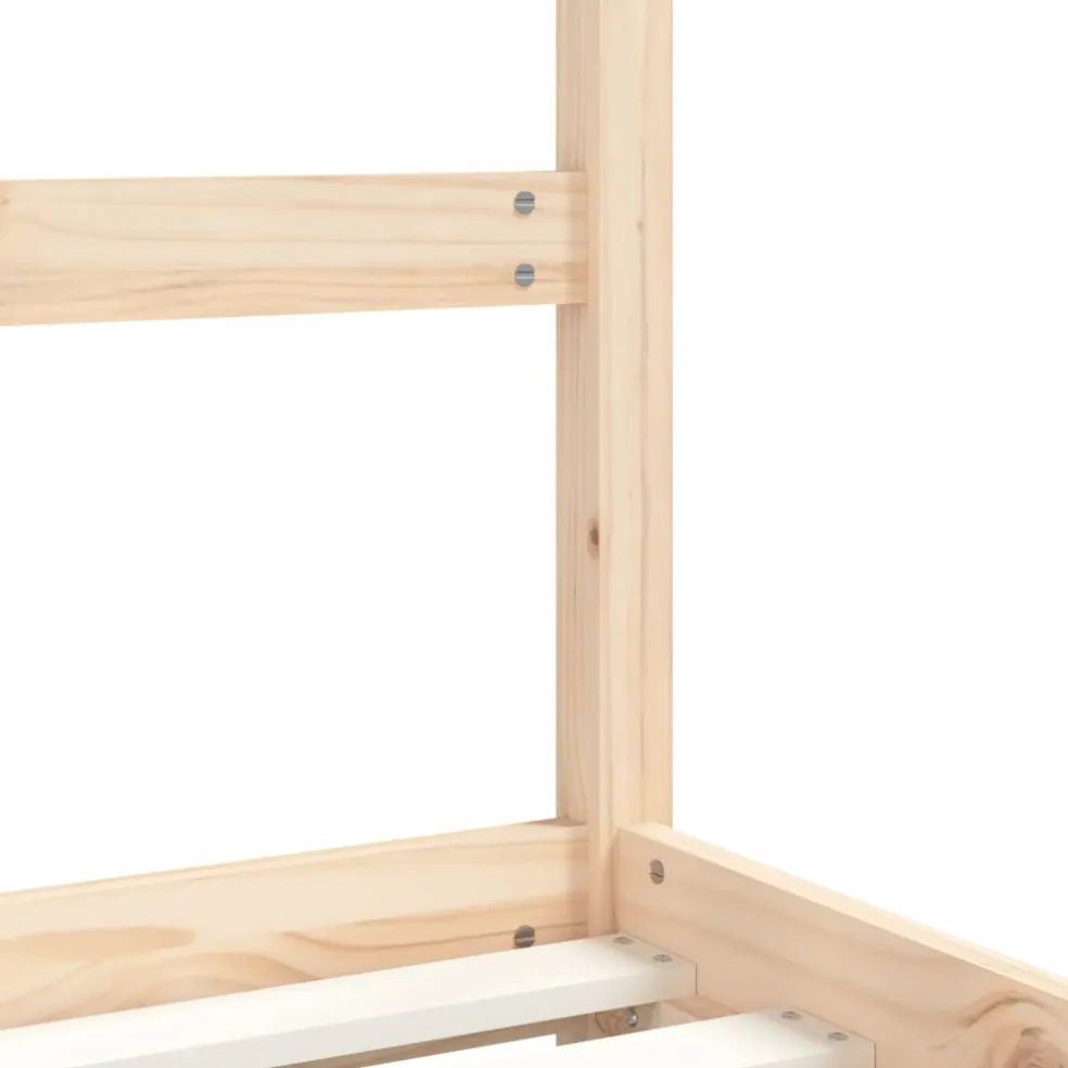 vidaXL Kinderbedframe 2x(80x200) cm massief grenenhout