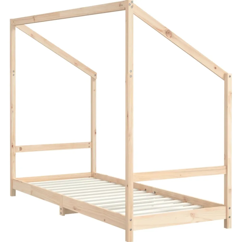 vidaXL Kinderbedframe 2x(80x200) cm massief grenenhout