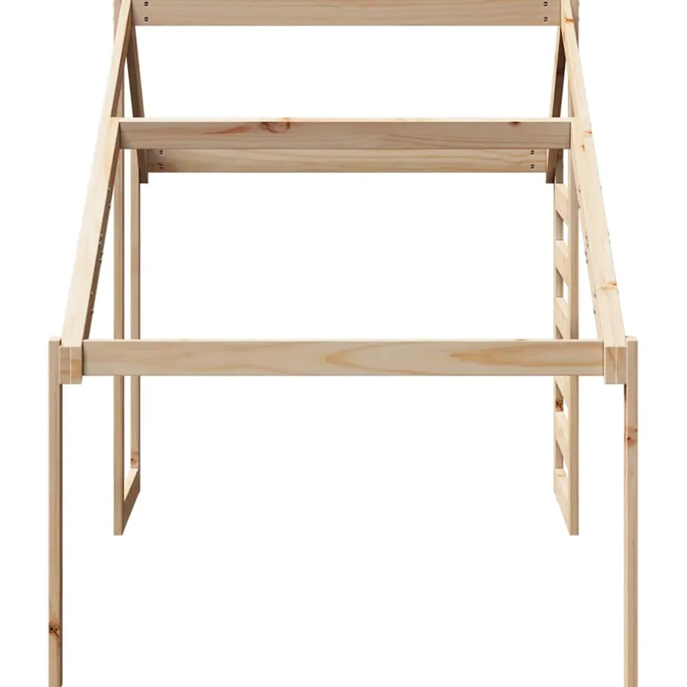 vidaXL Kinderbedhuisje 198x87x113 cm massief grenenhout