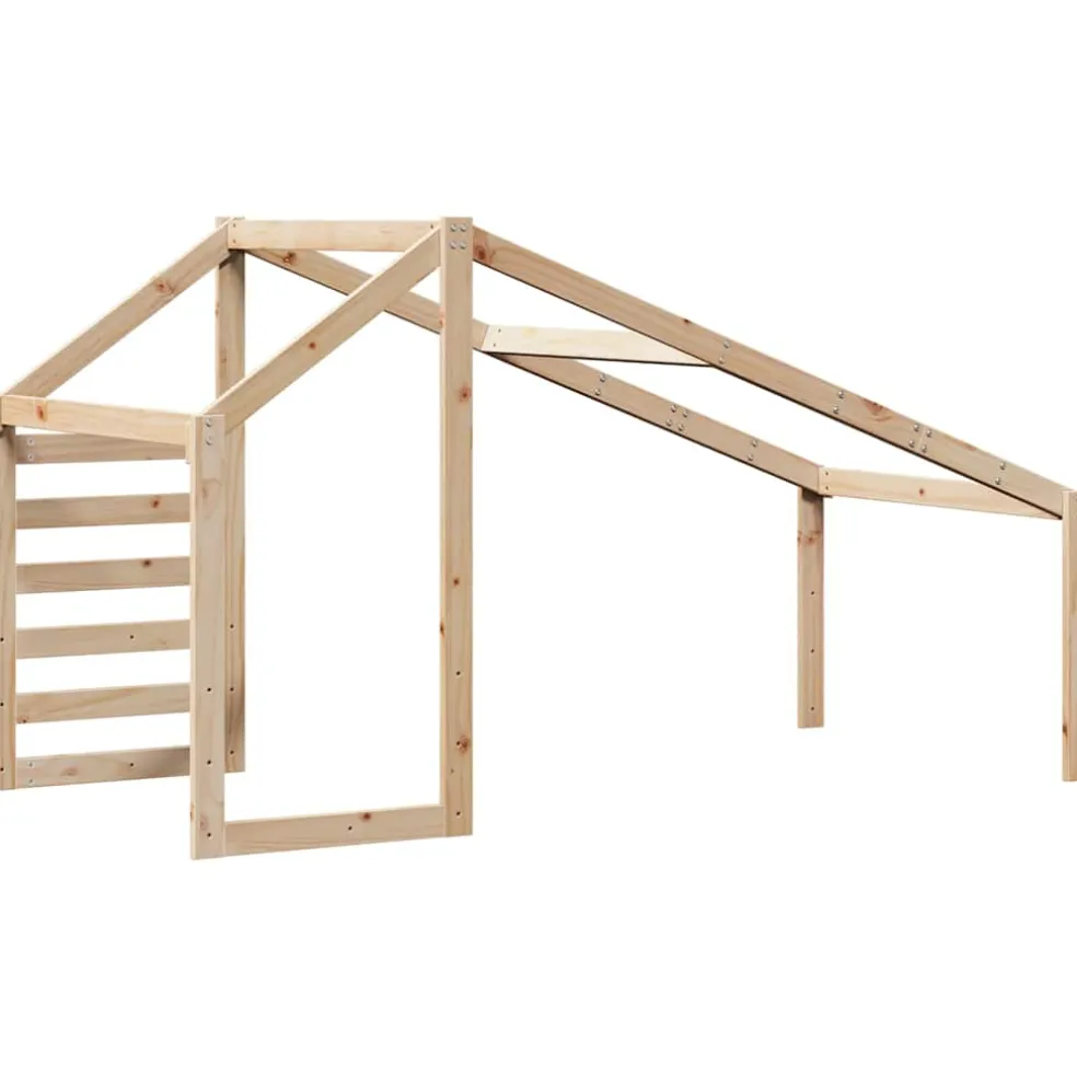 vidaXL Kinderbedhuisje 198x87x113 cm massief grenenhout