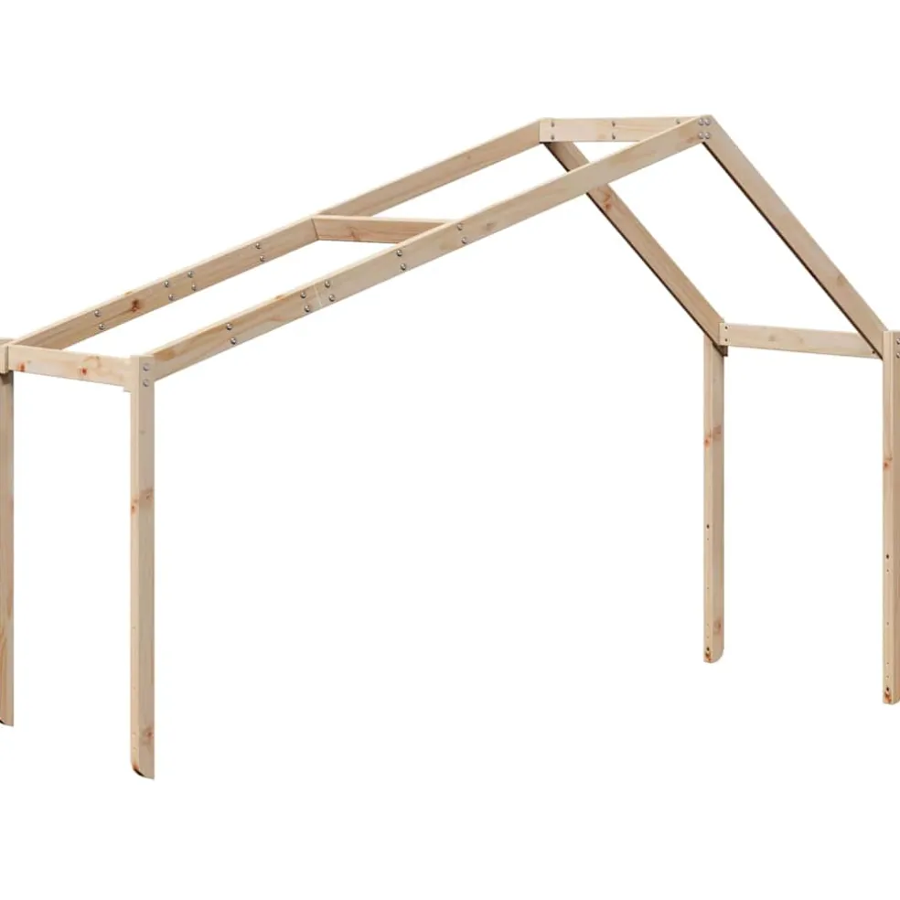 vidaXL Kinderbedhuisje 213x95,5x144,5 cm massief grenenhout