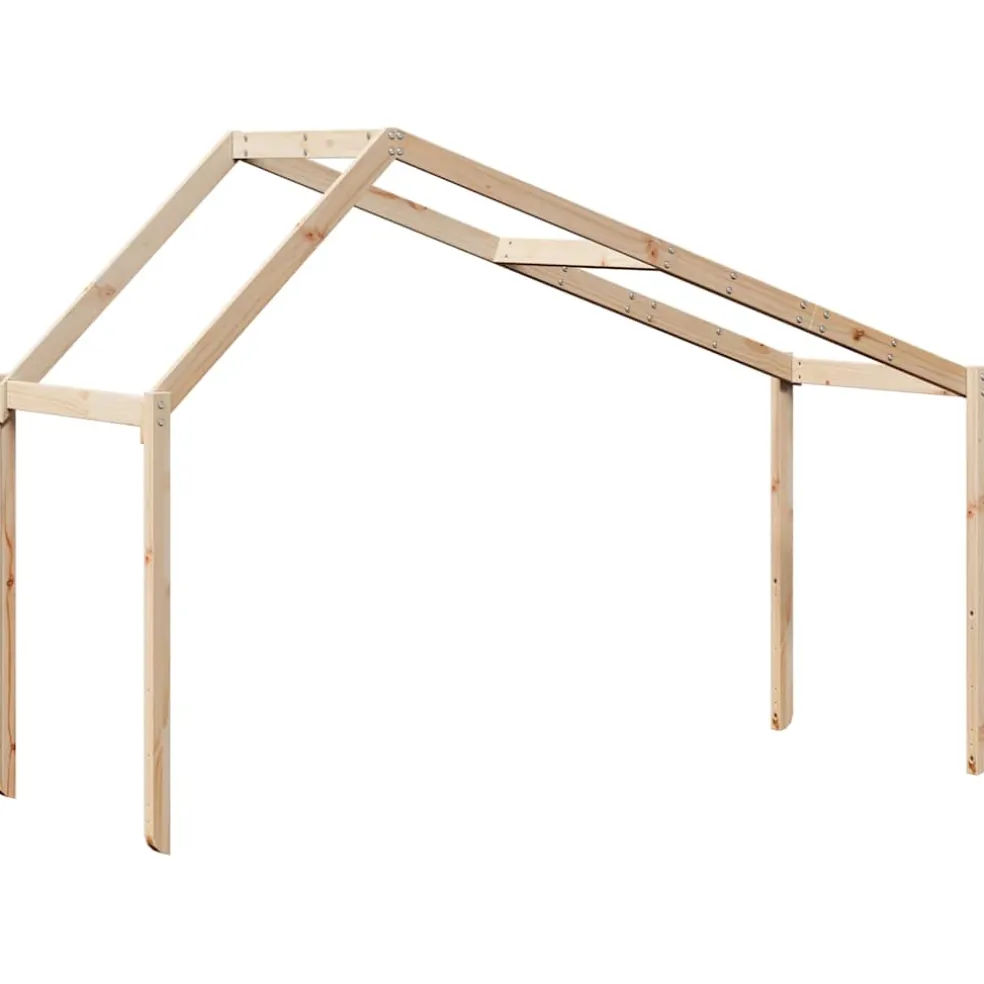 vidaXL Kinderbedhuisje 213x95,5x144,5 cm massief grenenhout