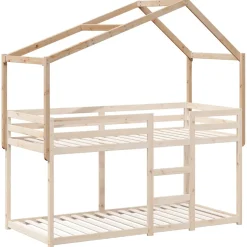 vidaXL Kinderbedhuisje 213x95,5x144,5 cm massief grenenhout