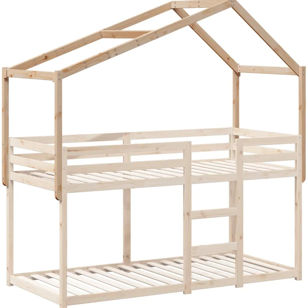 vidaXL Kinderbedhuisje 213x95,5x144,5 cm massief grenenhout