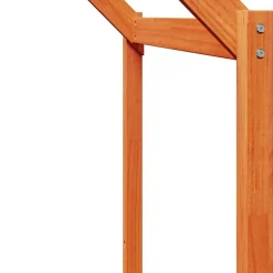 vidaXL Kinderbedhuisje 213x95,5x144,5 cm massief grenenhout wasbruin